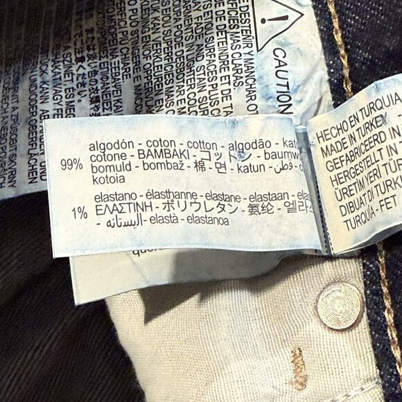 NWT Zara Womens Size 6 Slim Crop Flare Dark Wash Mid Rise Denim Jeans - Picture 9 of 12